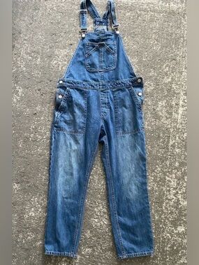 Medium Blue Gap Denim Overalls